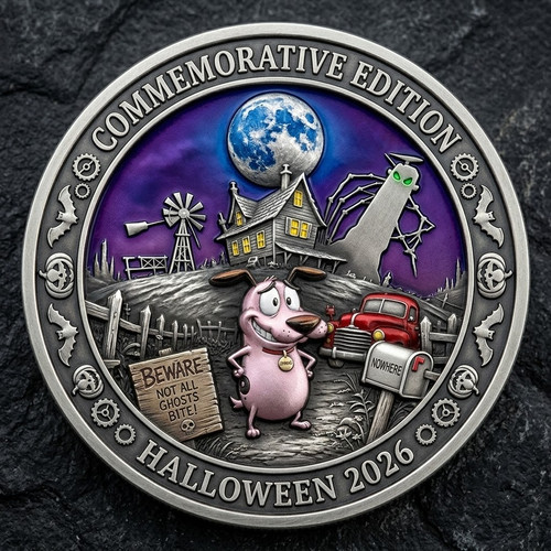 Moneta commemorativa coraggio - commemorativa,